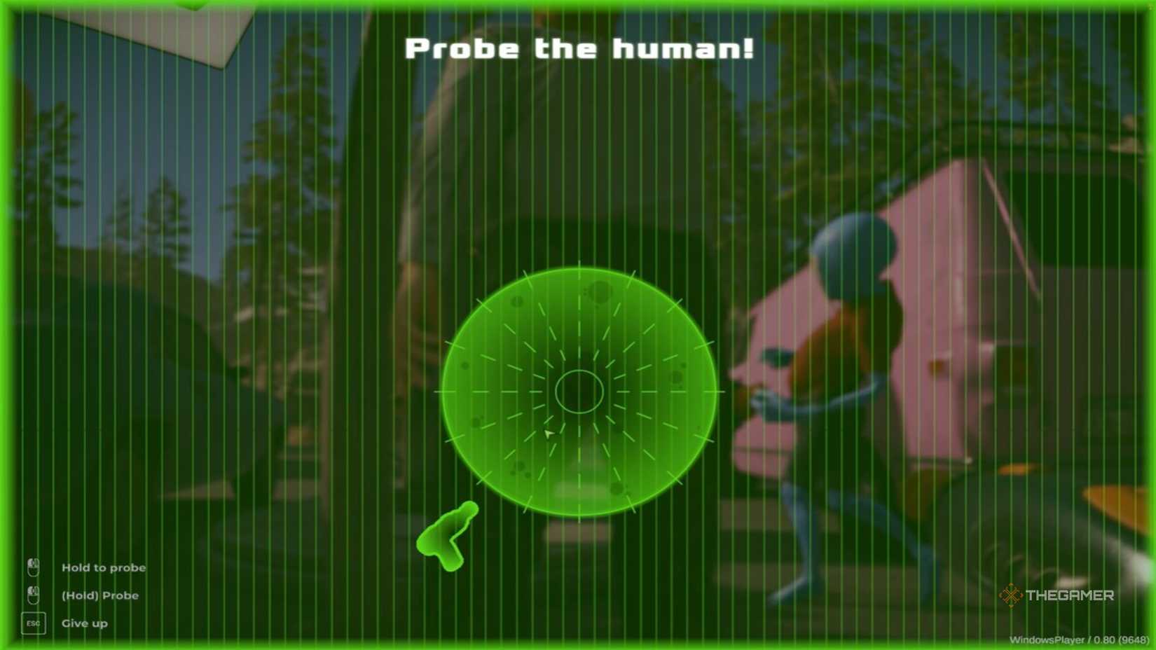 Probe minigame in Roadside Research.