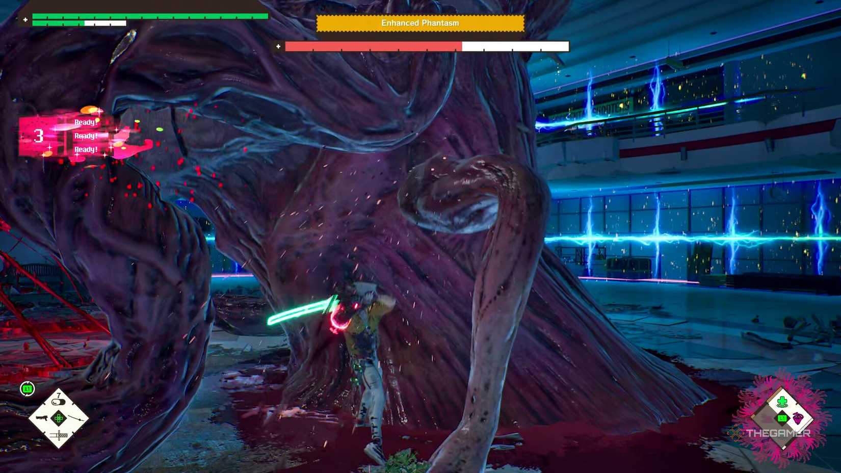 In Romeo Attacking the Enhanced Phantasm with a Katana Romeo is a dead man.