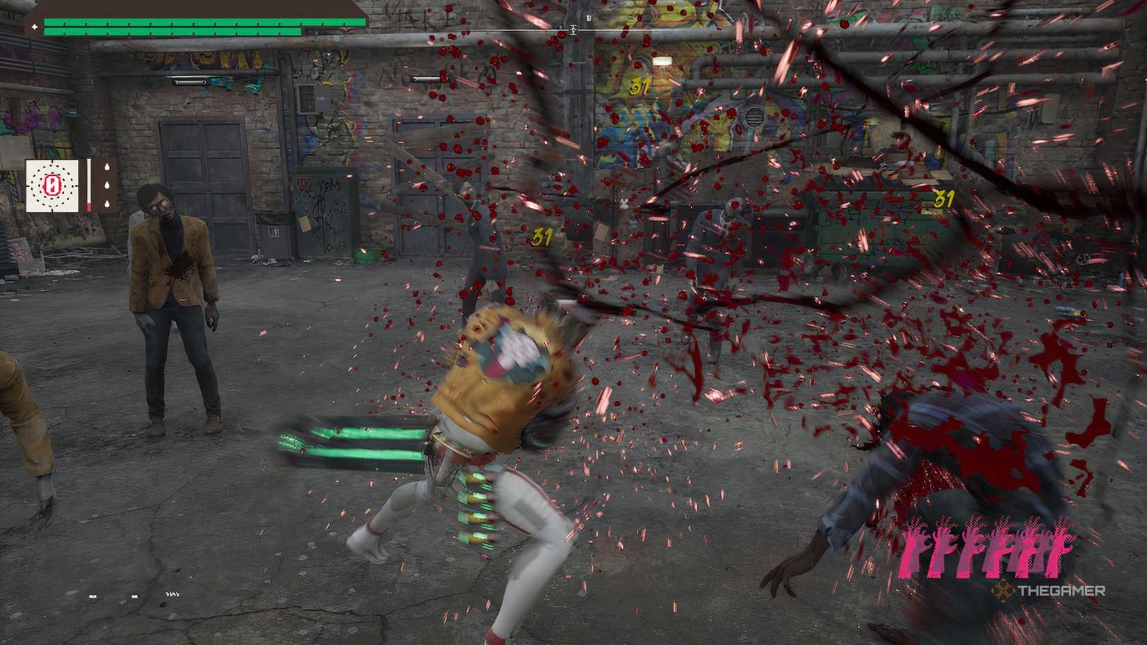 Romeo, who has just slashed Rotter with the greatsword in Romeo, is a dead man.