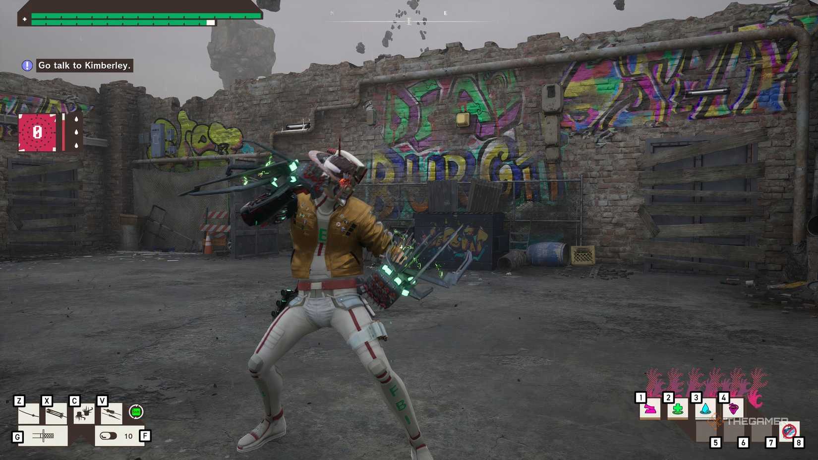 Romeo wielding the Iron Fist weapons in Romeo is a Dead Man.