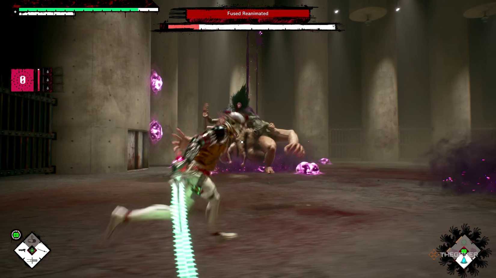 Running around Fused Reanimated during the boss fight in Romeo is a dead man.