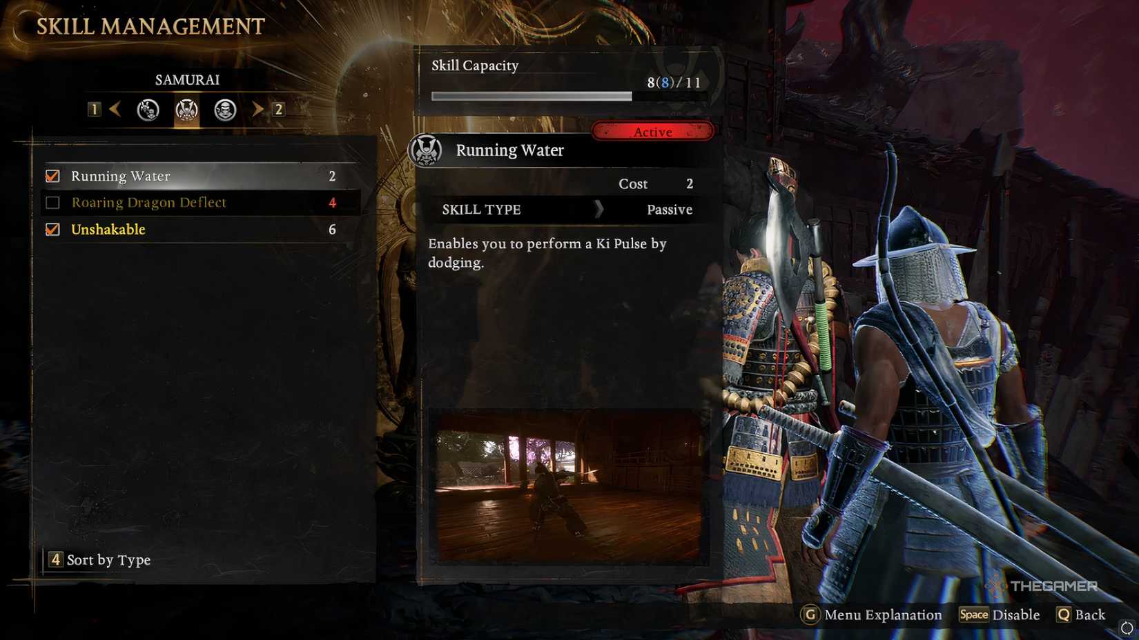 Running Water, one of the best early skills in Nioh 3.