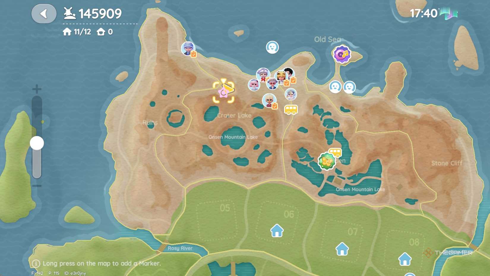 Heartpia pink bubble map location 8.