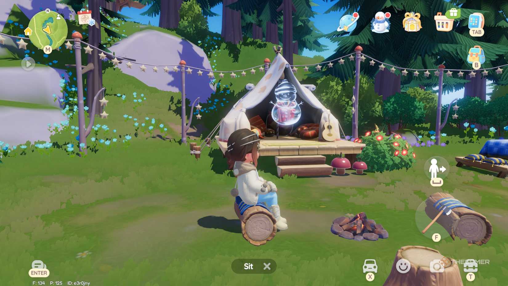 Heartopia Snowman Bubble مکان 3.