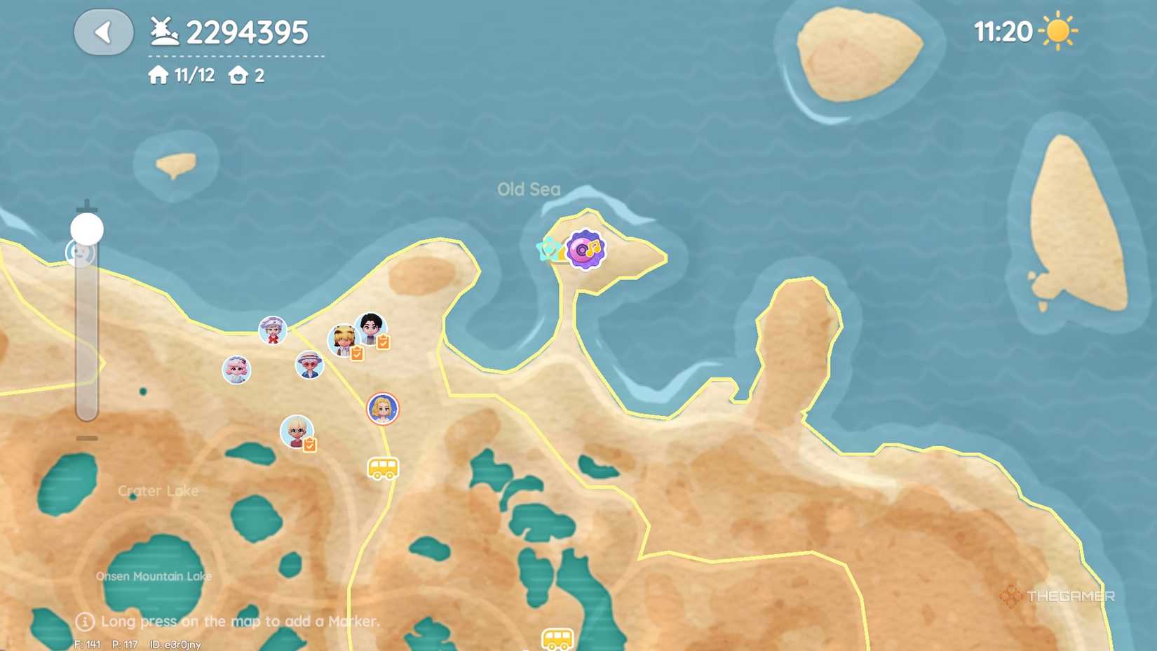 مکان نقشه حباب آدم برفی Heartopia 6.