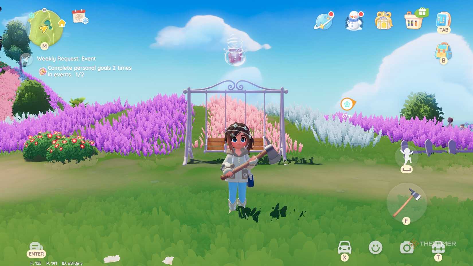 Heartopia Snowman Bubble مکان 7.