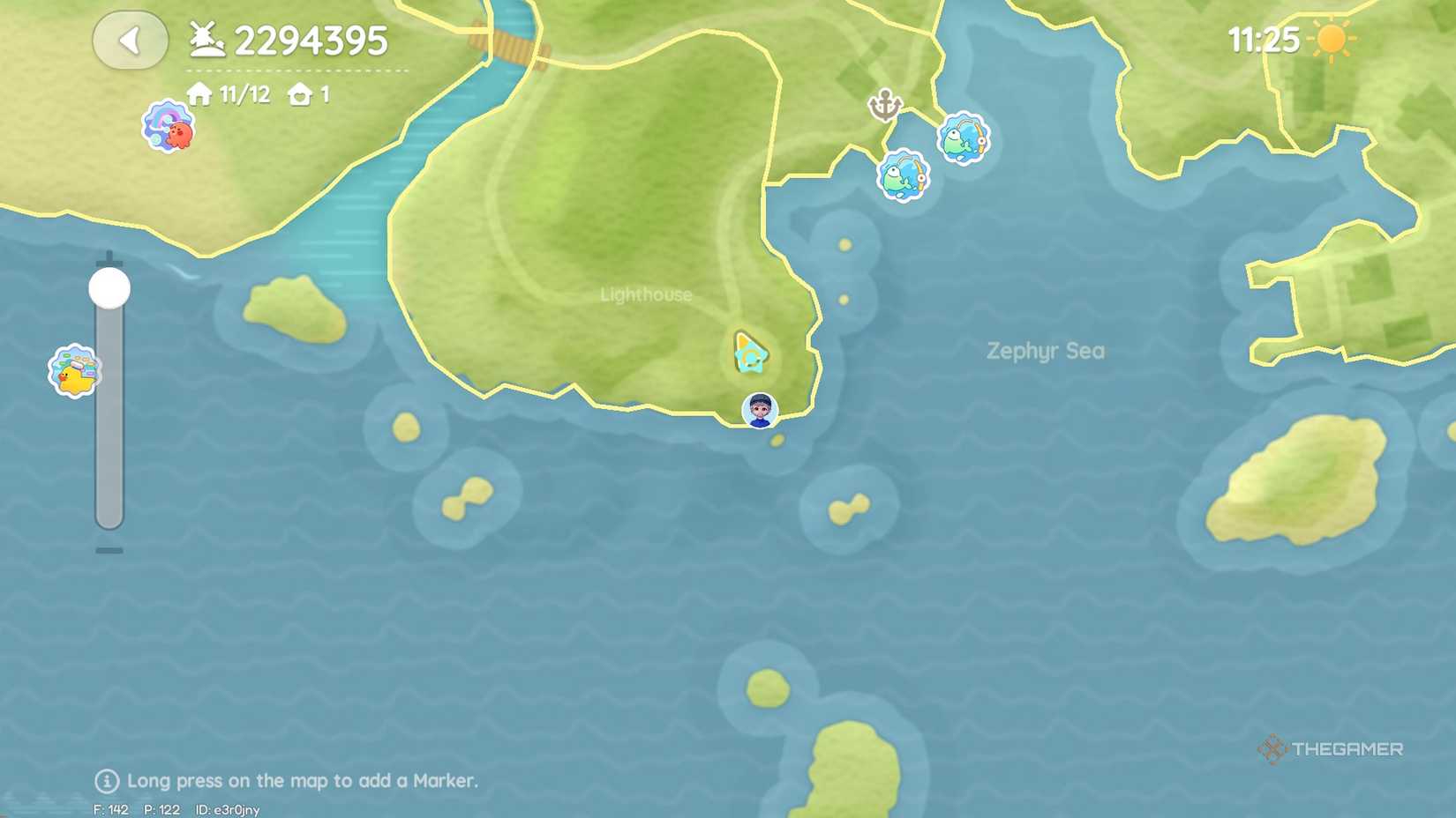 مکان نقشه حباب آدم برفی Heartopia 9.