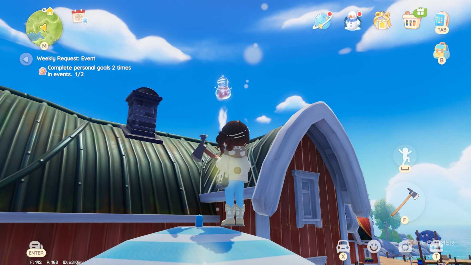 Heartopia Snowman Bubble مکان 10.