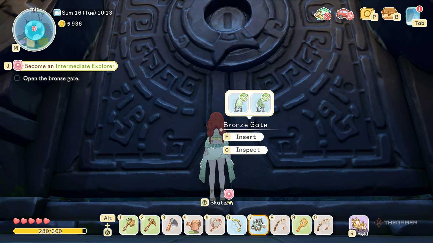 Starsand Island Holds both keys to the massive iron door.