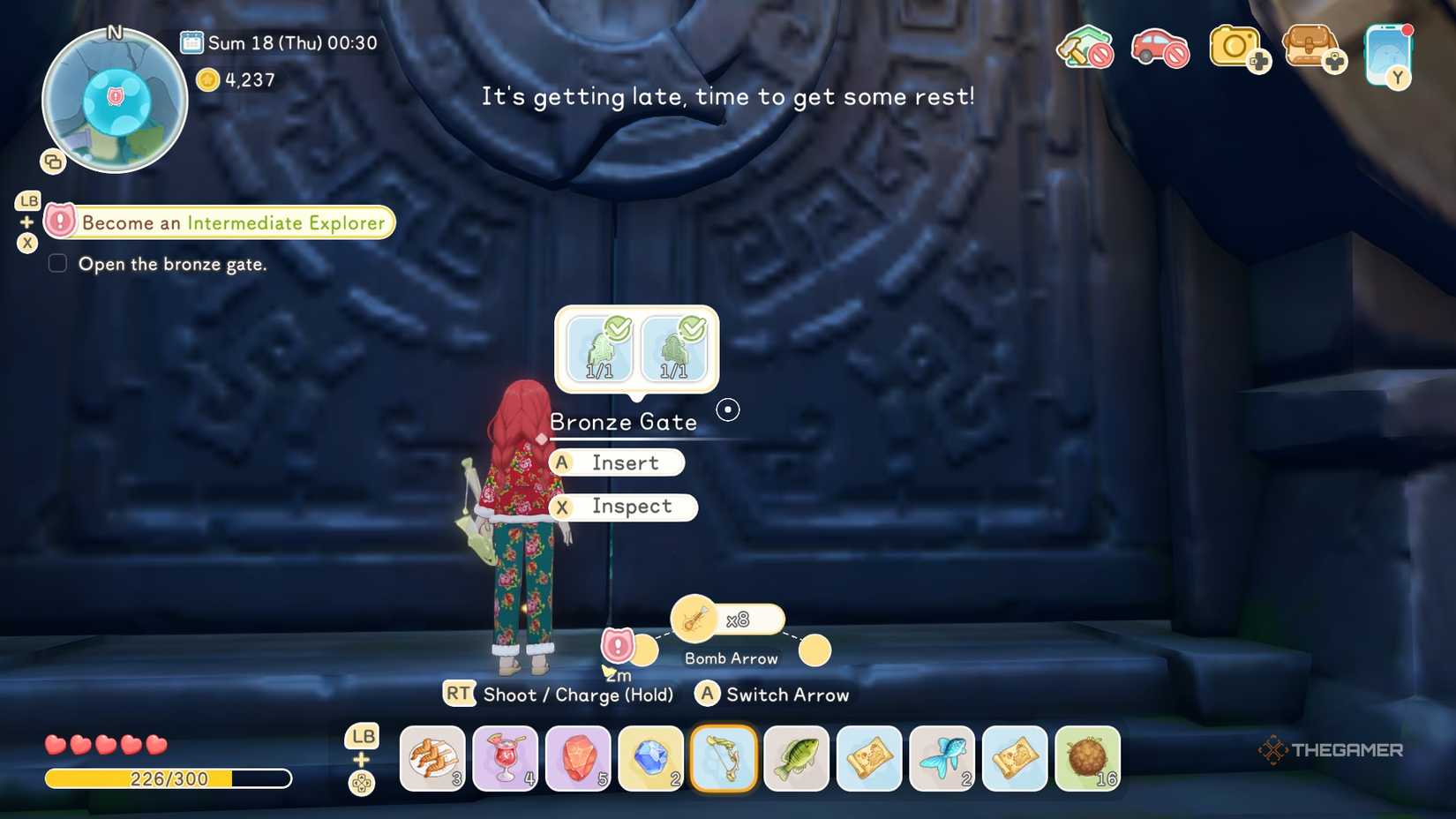 Starsand Island Moonlit Forest exploration gate.