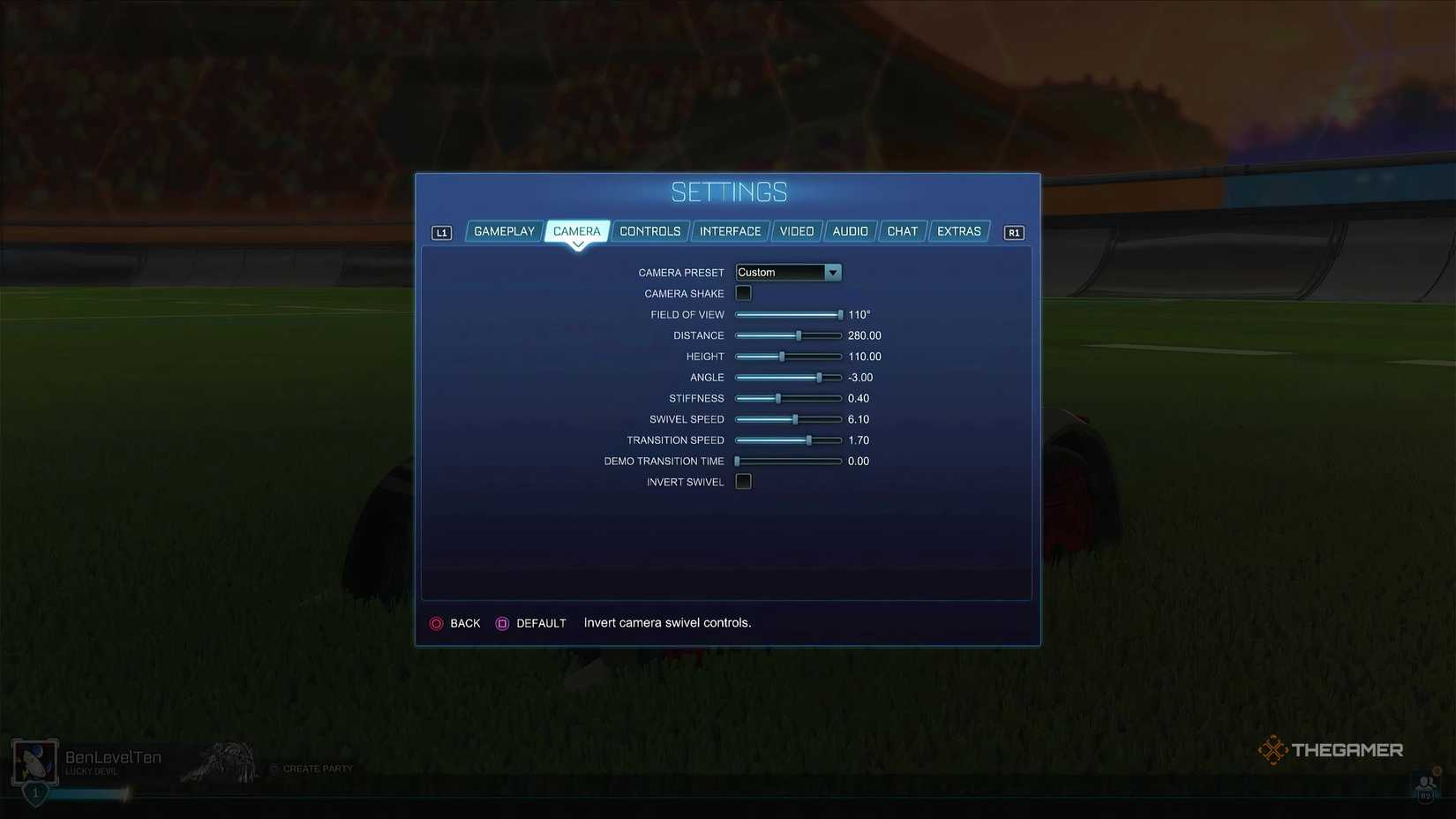 The best camera settings for beginners in Rocket League.