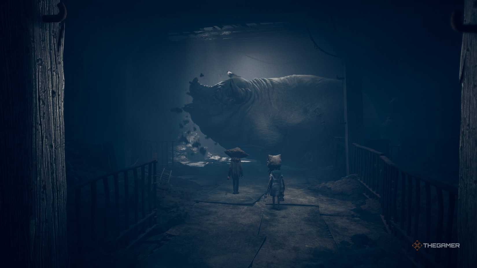 The big in the barn in the third chapter of Reanimal.