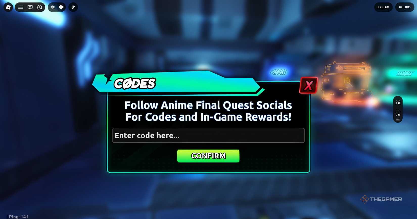 All Active Anime Final Quest Codes And How To Redeem Them In Roblox