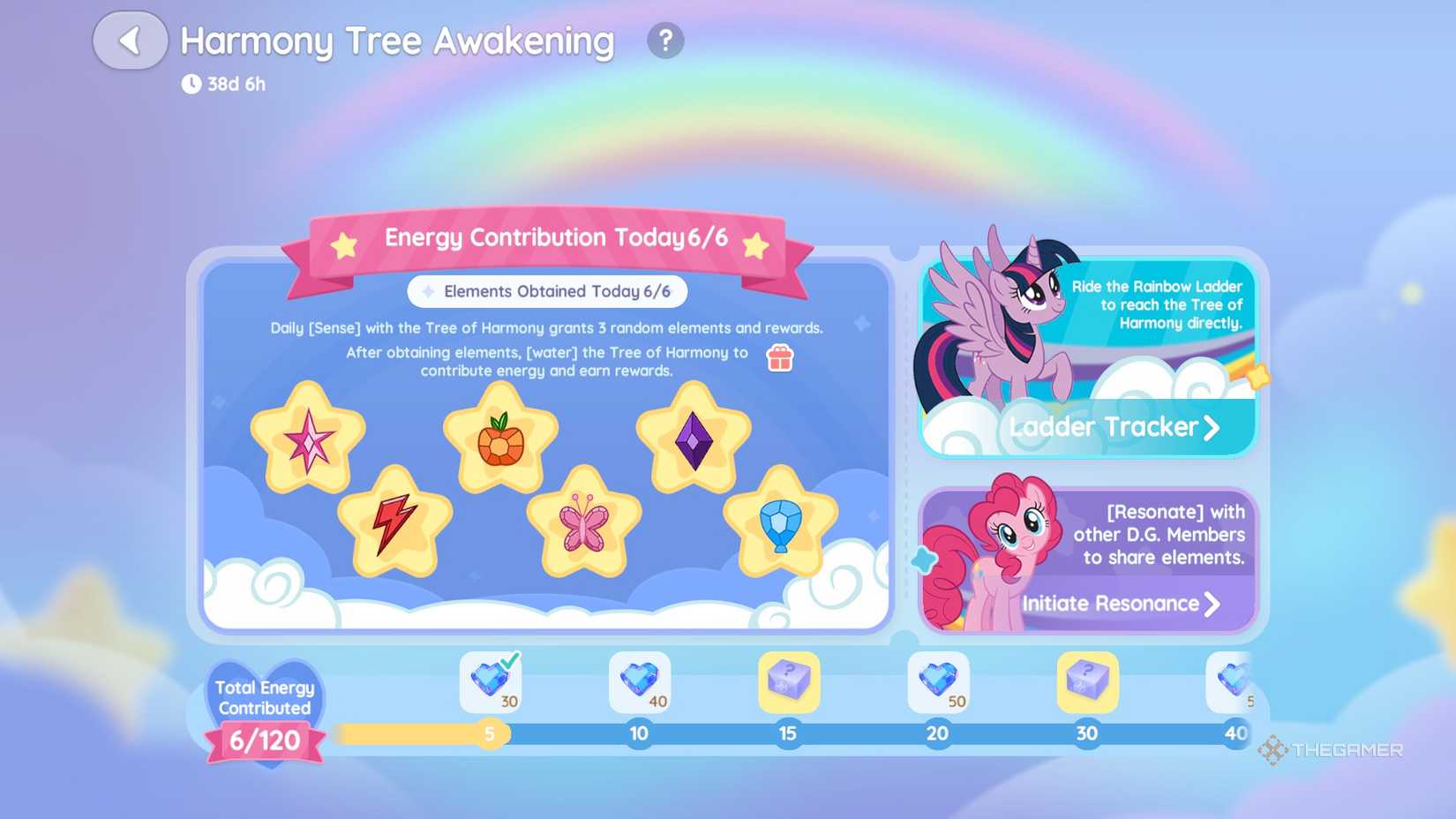 This is Heartpia’s Harmony Tree awakening screen.