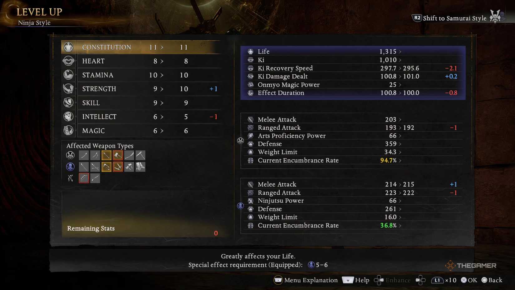 The ideal stat balance for Nioh 3, part of the best Odachi weapon builds.