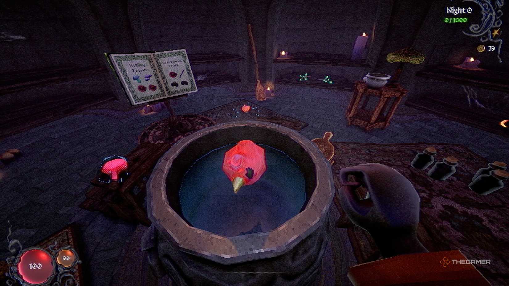 Using a cauldron in YapYap.