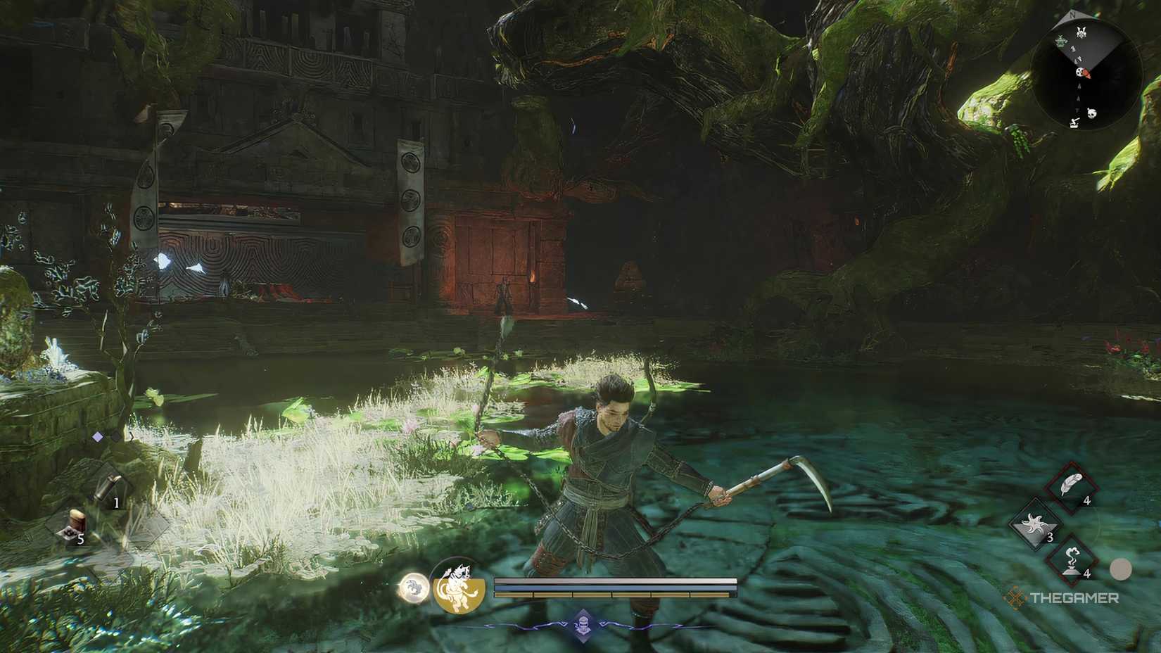 Using the Spy’s Kusarigama for the best Kusarigama weapon build in Nioh 3.