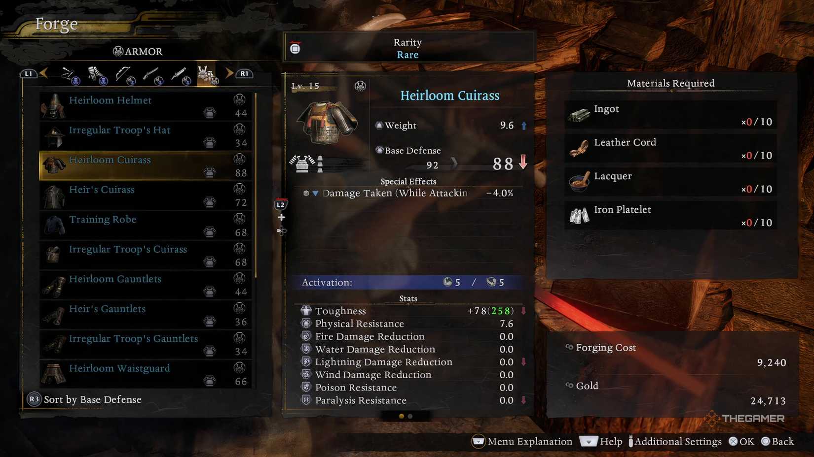 We see the Heirloom Cuirass as one of the ideal armors to wear in Nioh 3 as part of the best Odachi build.