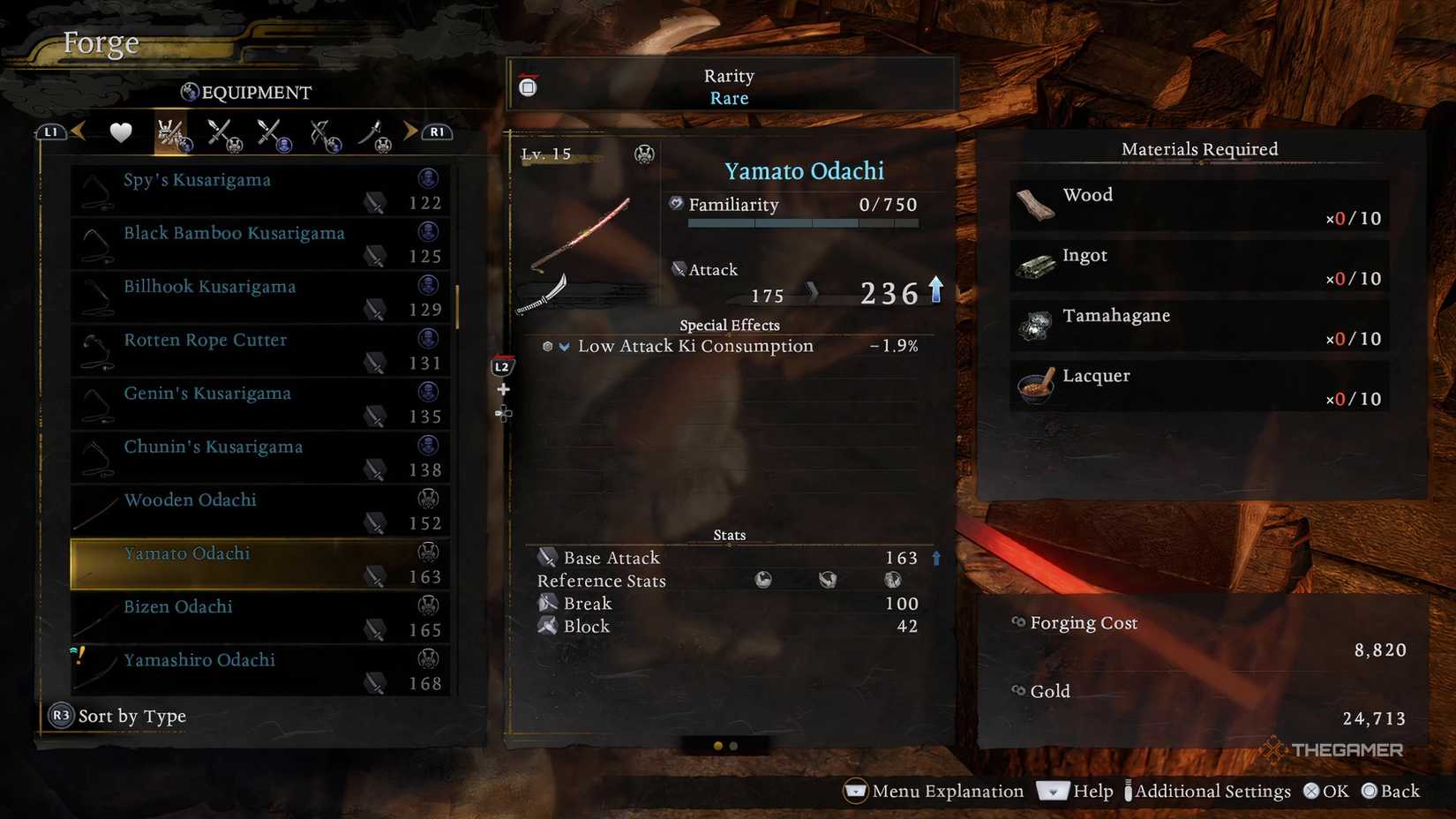 We see the Yamato Odachi being built in Nioh 3 as part of the best Odachi builds.