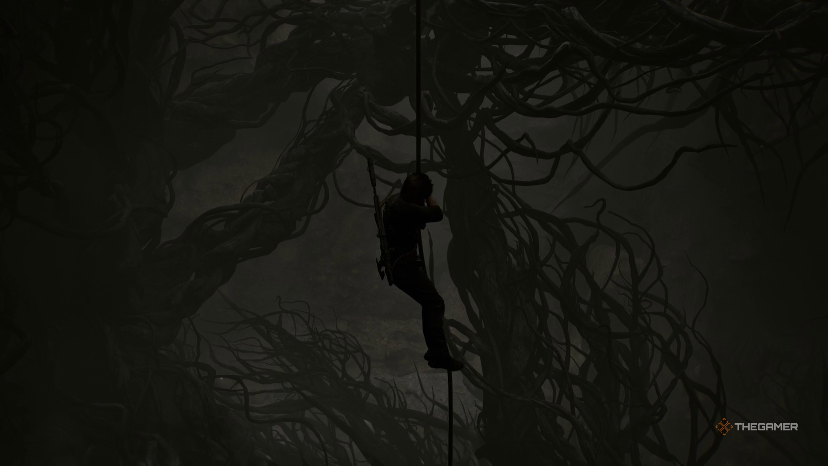 Leon descends into Plant 42's lair in Resident Evil Requiem. 