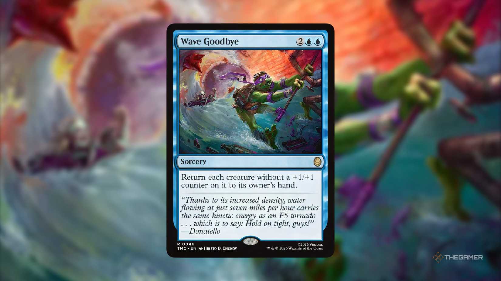 goodbye mtg card Magic The Gathering - The Lost Caverns of Ixalan - Commander Teenage Mutant Ninja Turtles Eternal Wave Goodbye Sorcery Return each creature without a +1/+1 counter on it to its owners hand Say Goodbye to These MTG