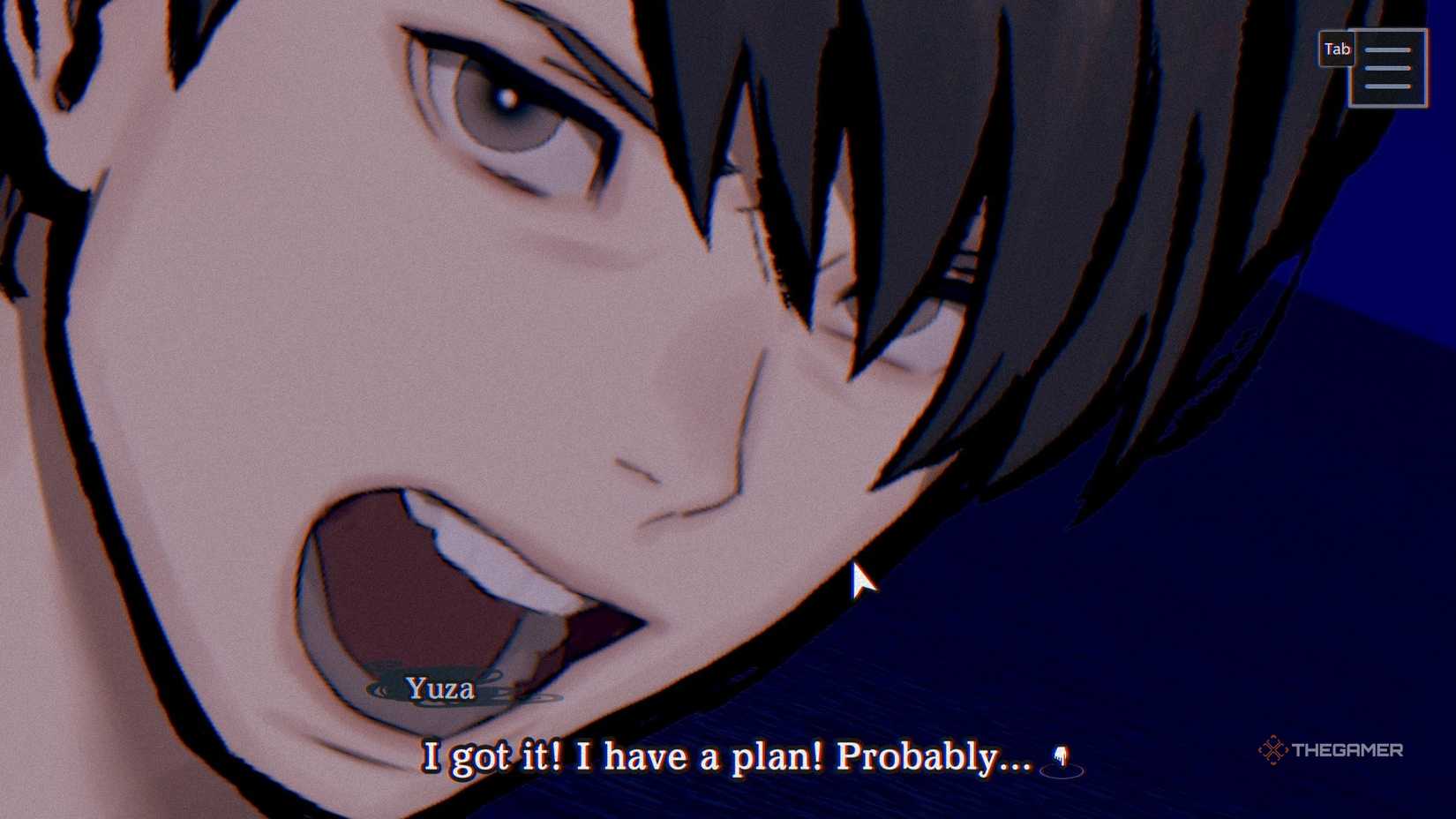 Yuza screams during a tense scene in Paranormasight The Mermaid's Curse.