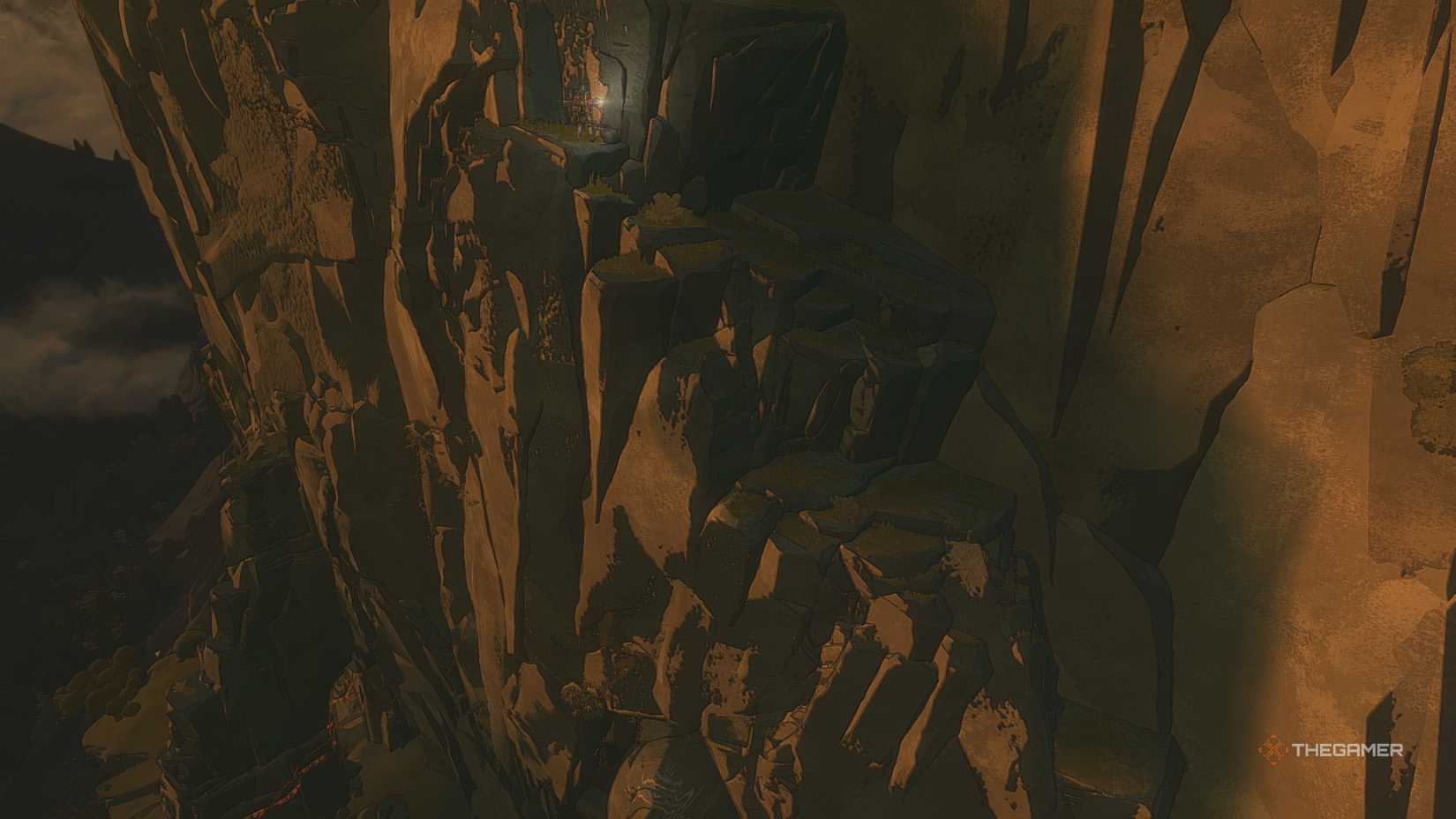 A zoomed-out image shows Aave's journey over the statue of the child in the cairn. 