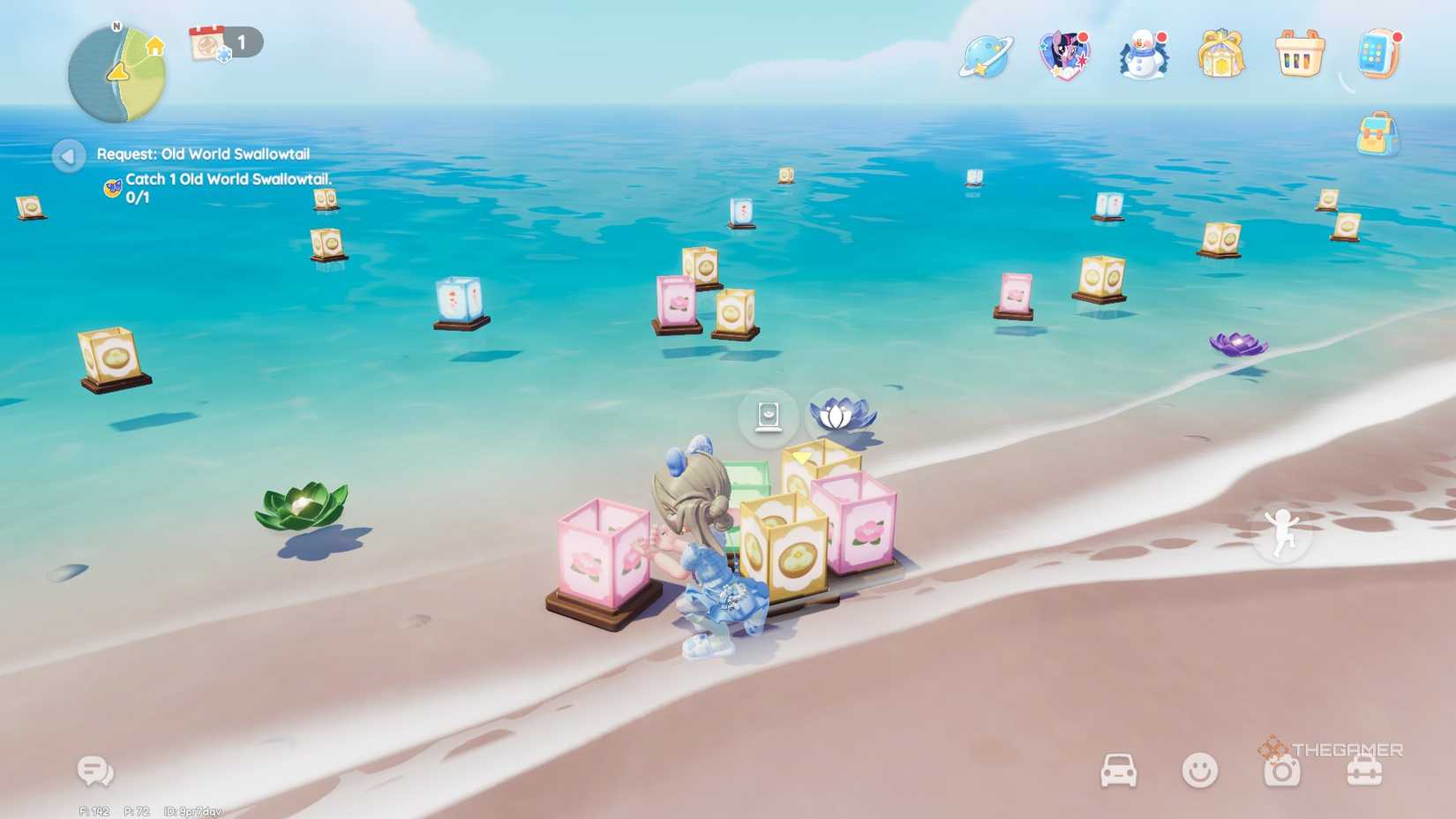 A character participating in the Sea Lantern event in Heartopia.