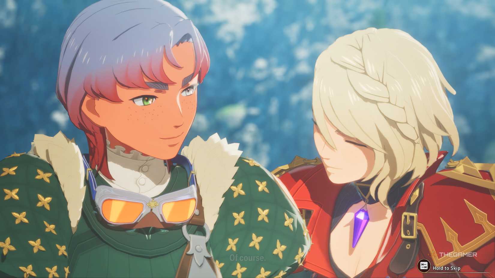 The player and Eleanor together in Monster Hunter Stories 3.