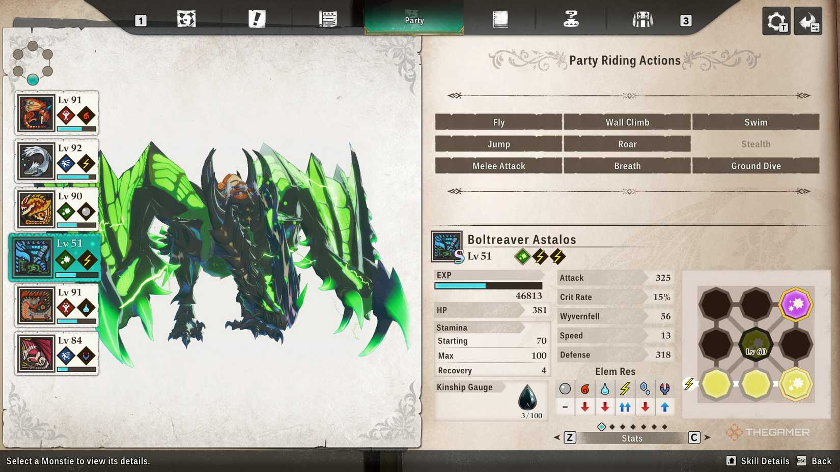 Boltreaver Astalos on Monsterpedia in Monster Hunter Stories 3.