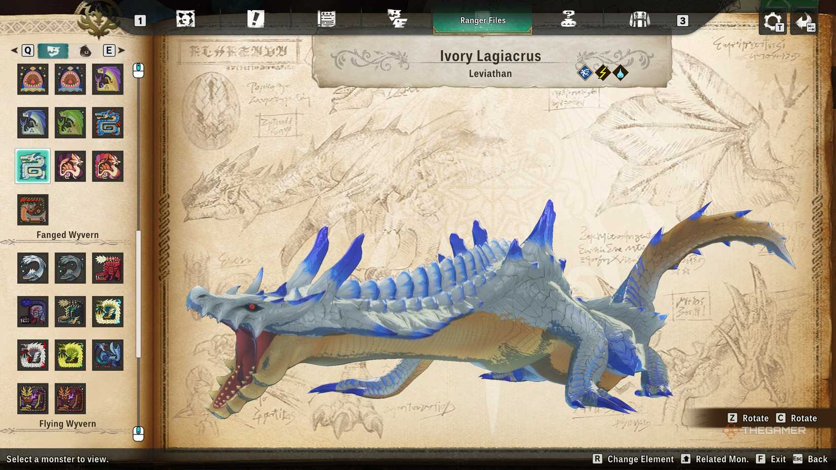 Two-element Lagiacrus Water Ivory on monsterpedia in monster hunter stories 3.