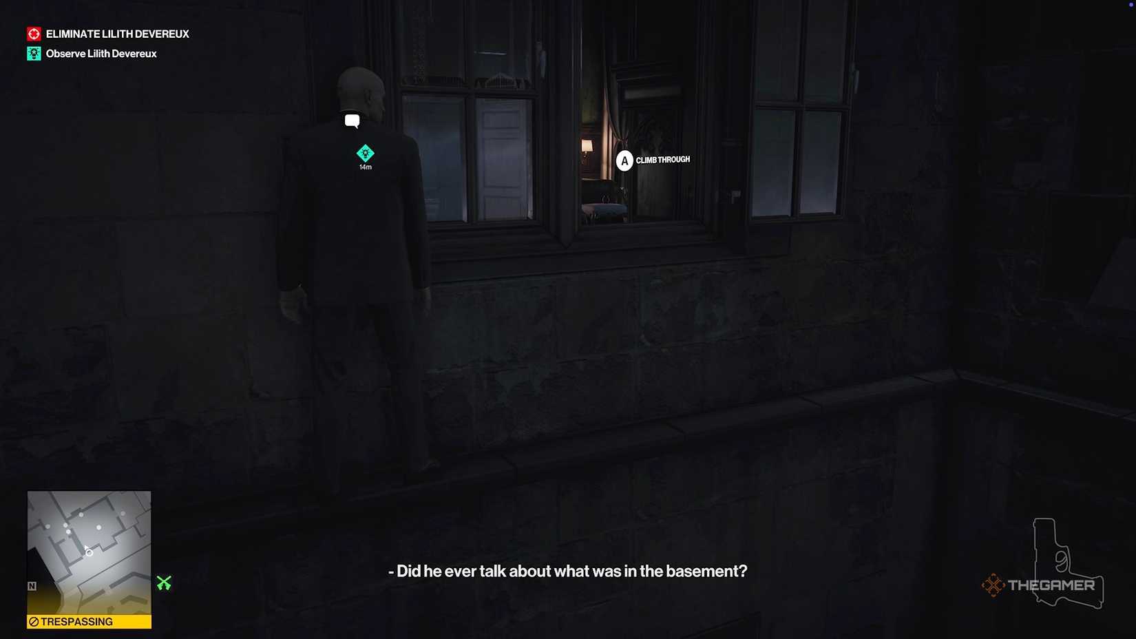 Agent 47 stood next to a window in Hitman World of Assassination.