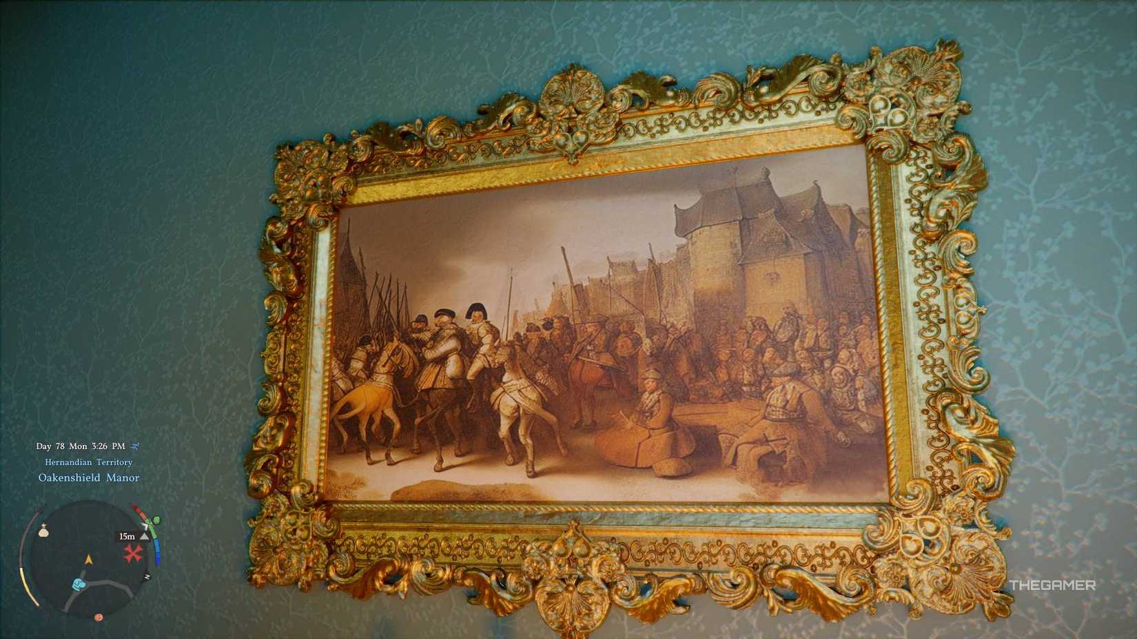 AI generated painting in Crimson Desert.