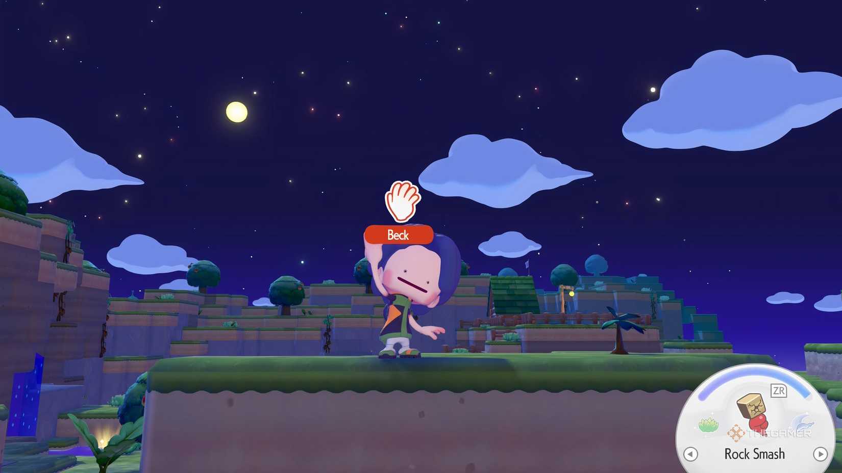 Beckon emote in Pokemon Pokopia.