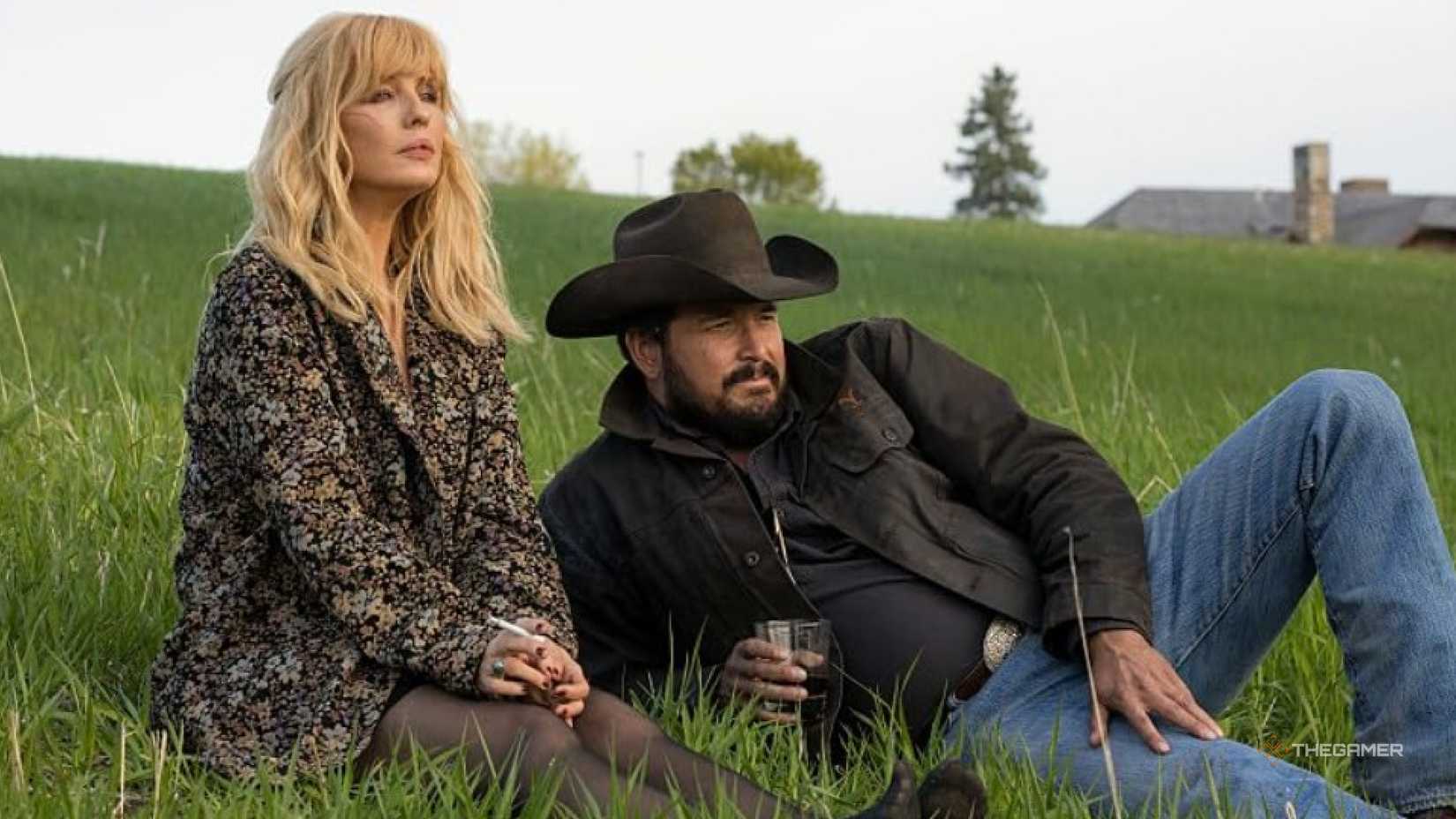 Beth and Rip in the TV show Yellowstone.