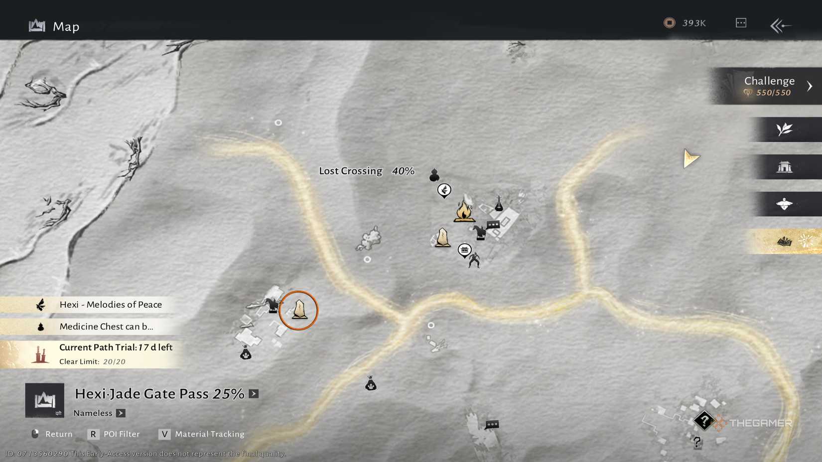 A boundary stone of a camel station at a windy place.