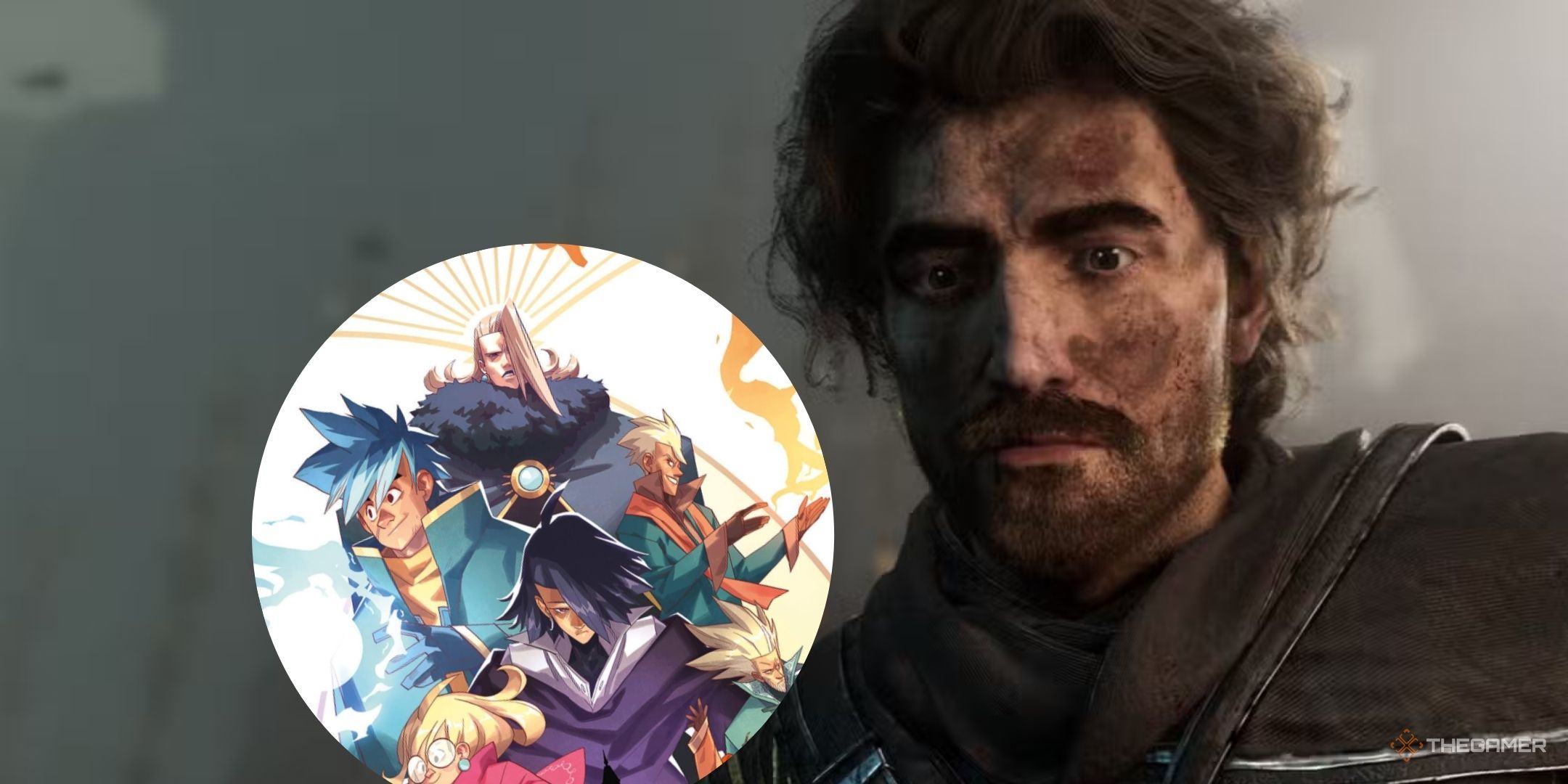 Gustave looking at the cover of Academie Clair-Obscur.