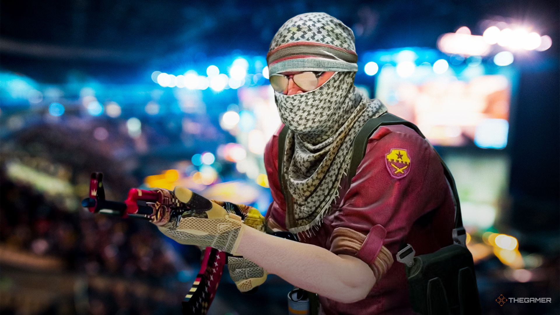 Counter-Strike Global Offensive enemy over an esports tournament.