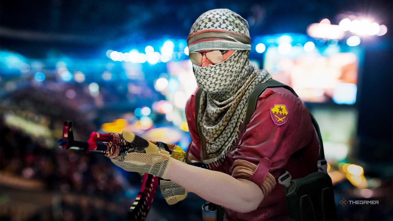 Counter-Strike Global Offensive enemy over an esports tournament.