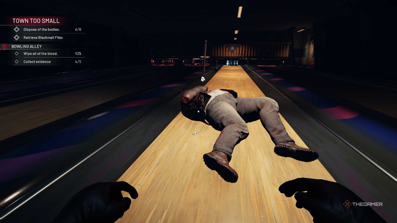 Crime Scene Cleaner Big Jim at the bowling alley.