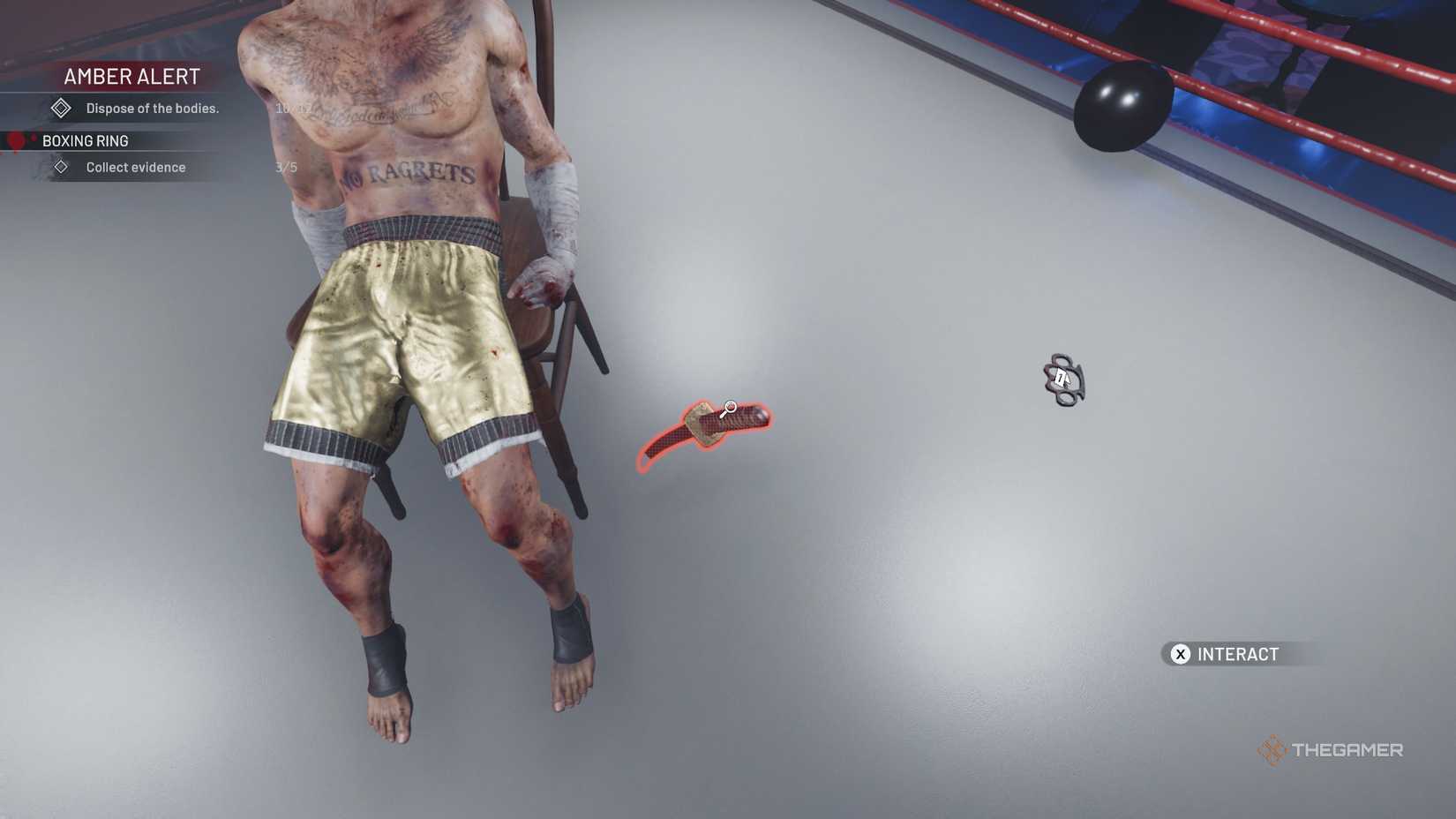 Crime Scene Cleaner boxer in the ring.