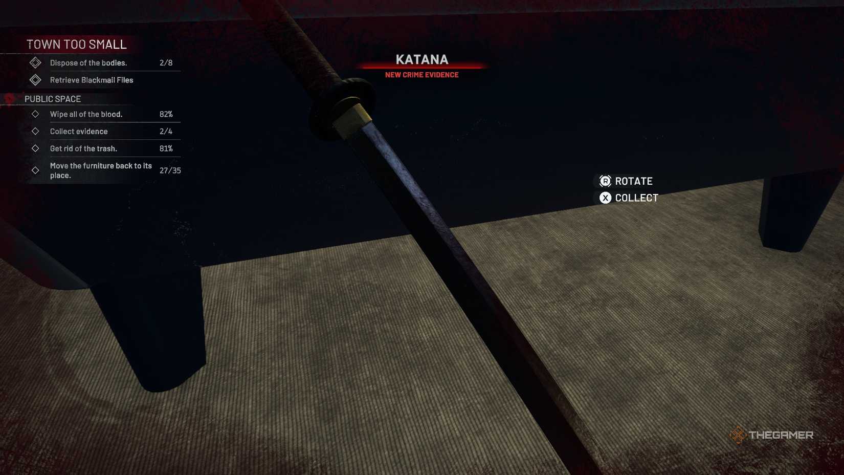 Crime Scene Cleaner katana.