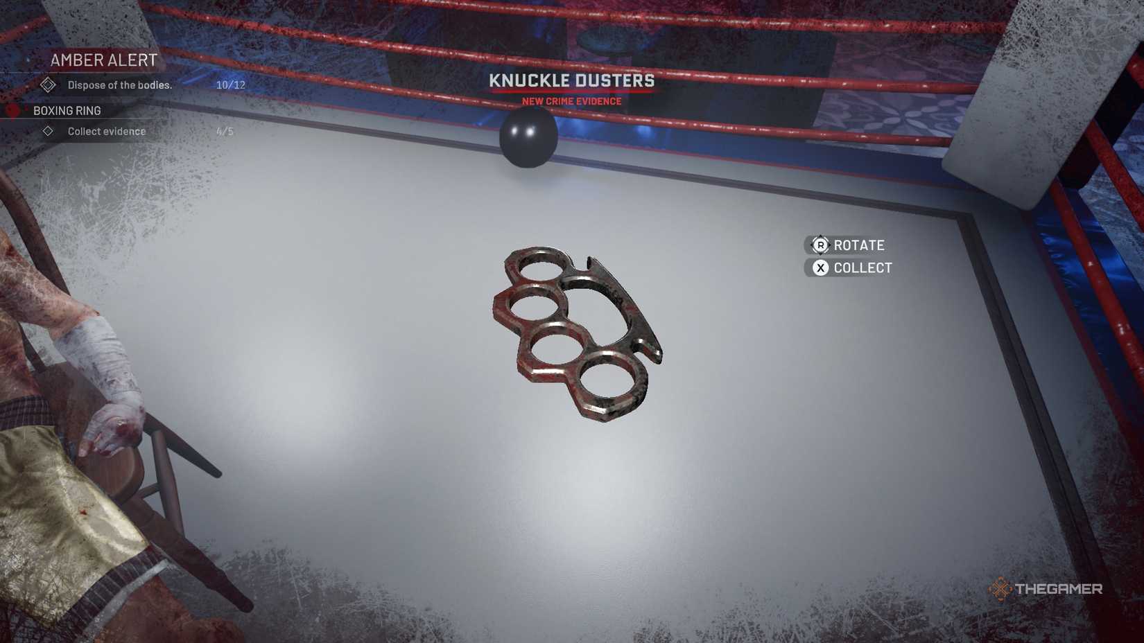 Crime Scene Cleaner knuckle dusts evidence.