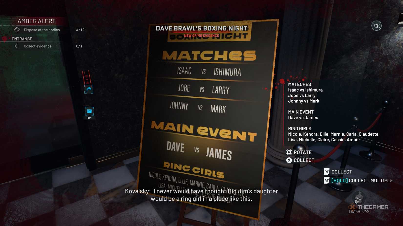 Crime Scene Cleaner poster board.