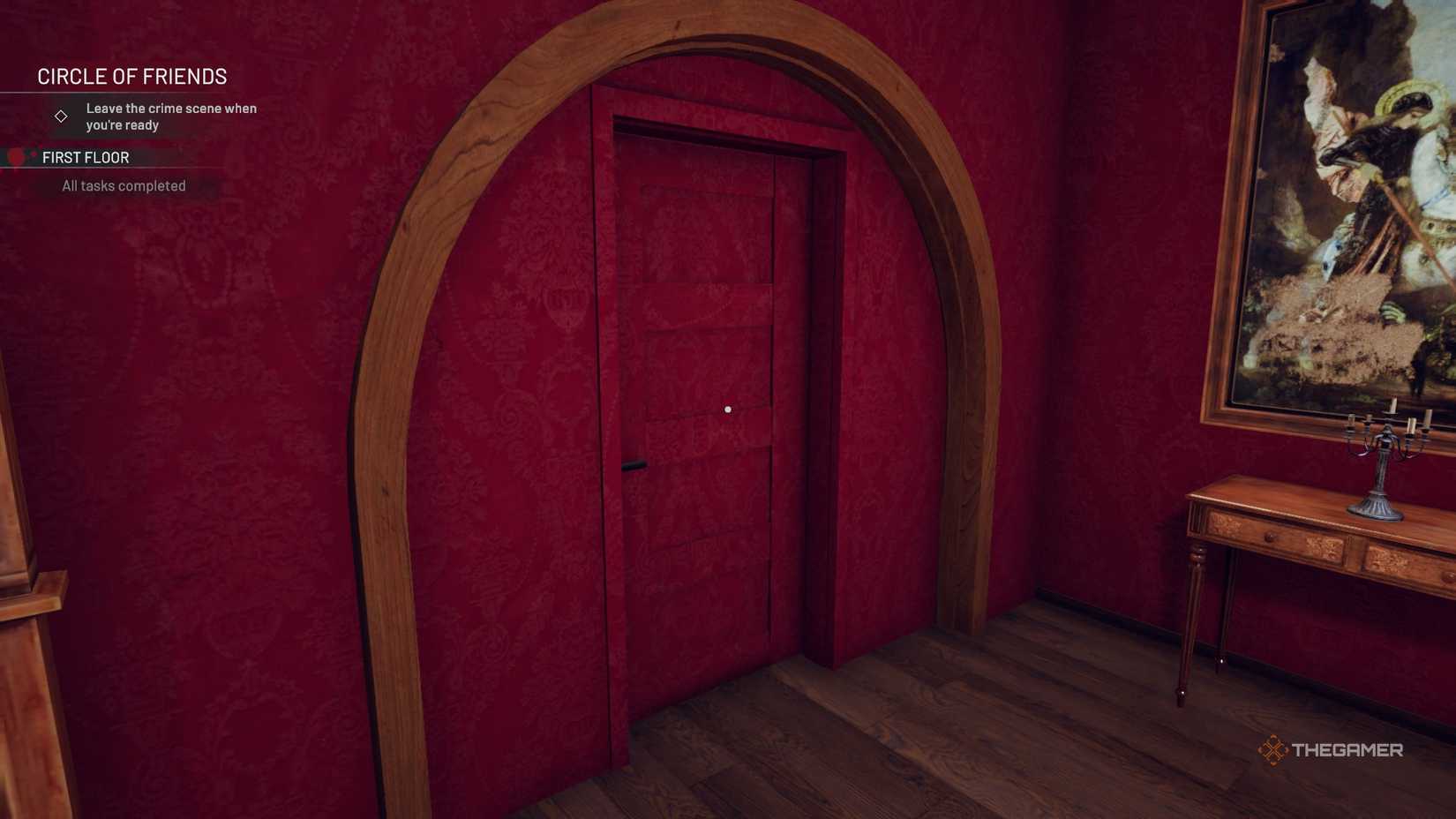 Crime Scene Cleaner red door.