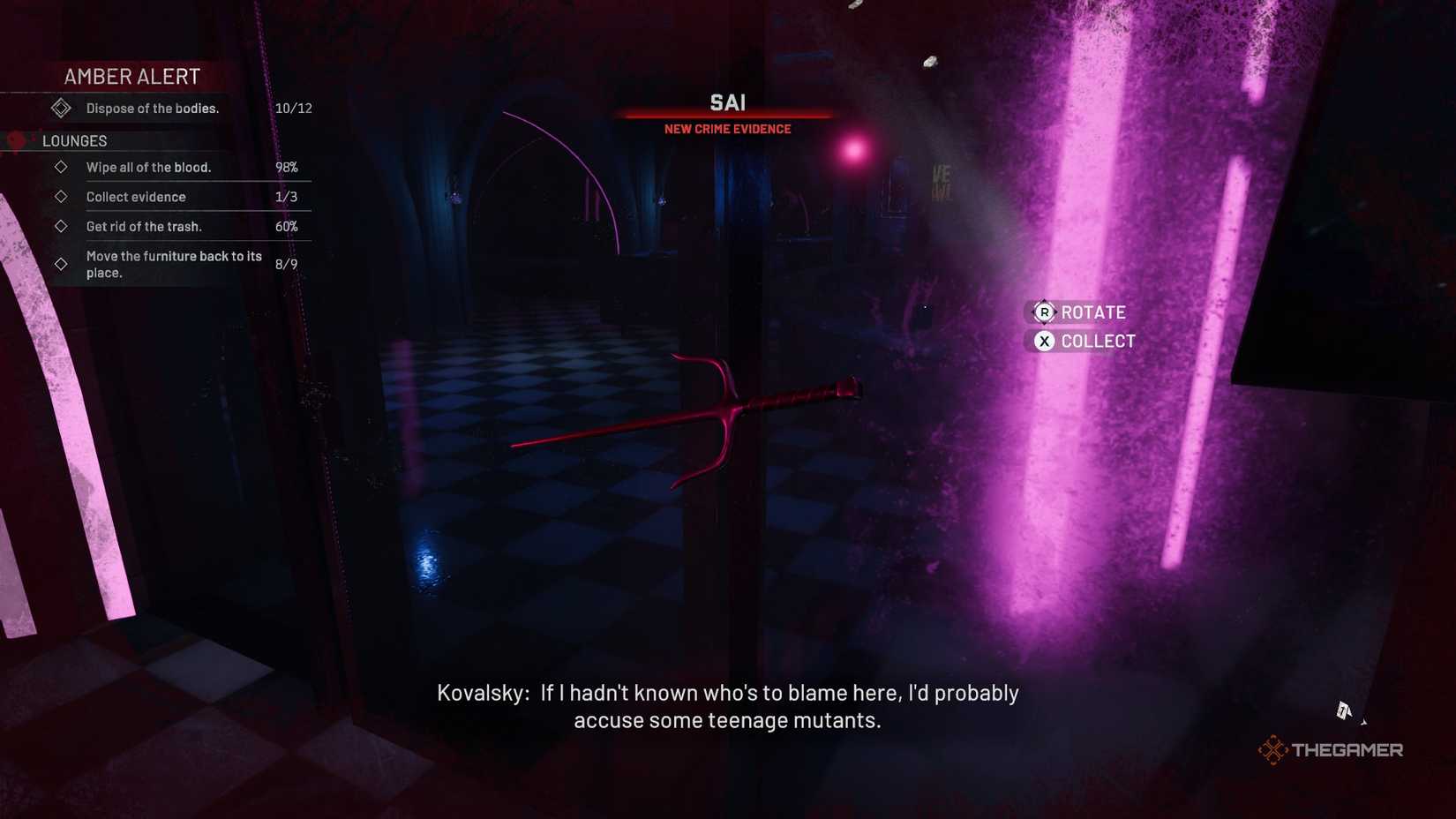 Crime Scene Cleaner Sai Weapon Evidence.