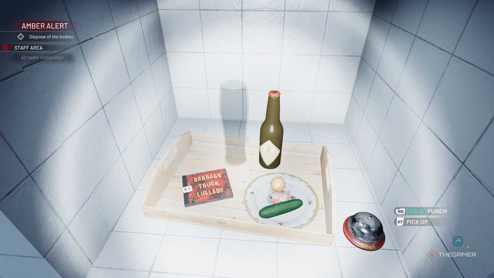 Crime Scene Cleaner secret CD with a bunch of random items.