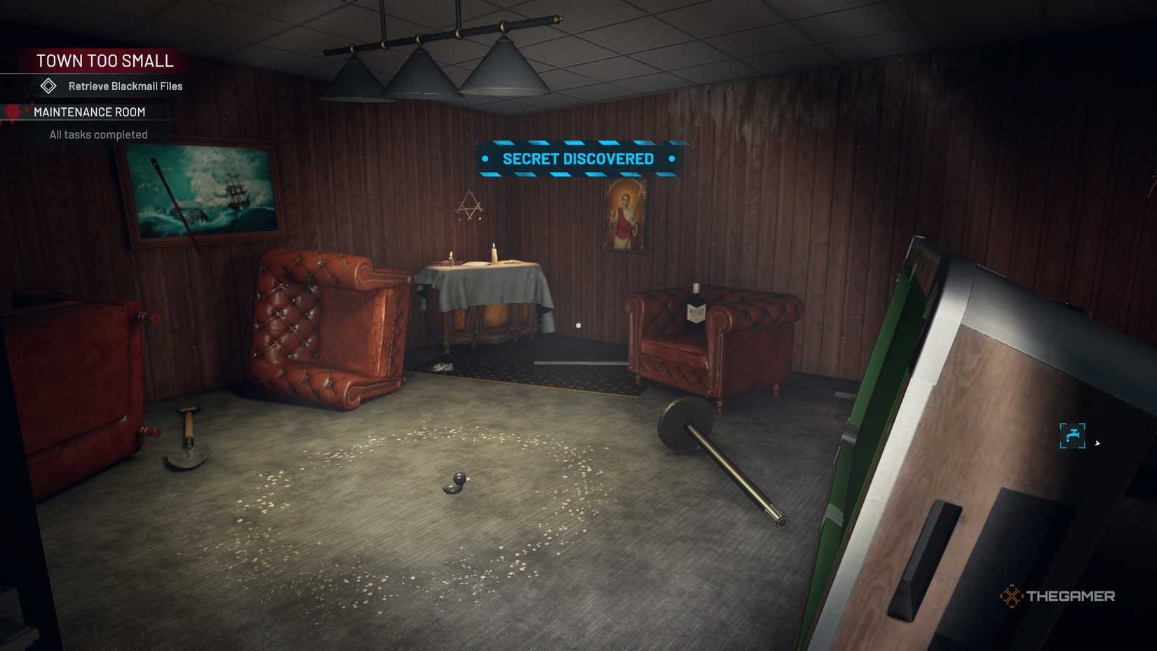 Crime Scene Cleaner secret room.