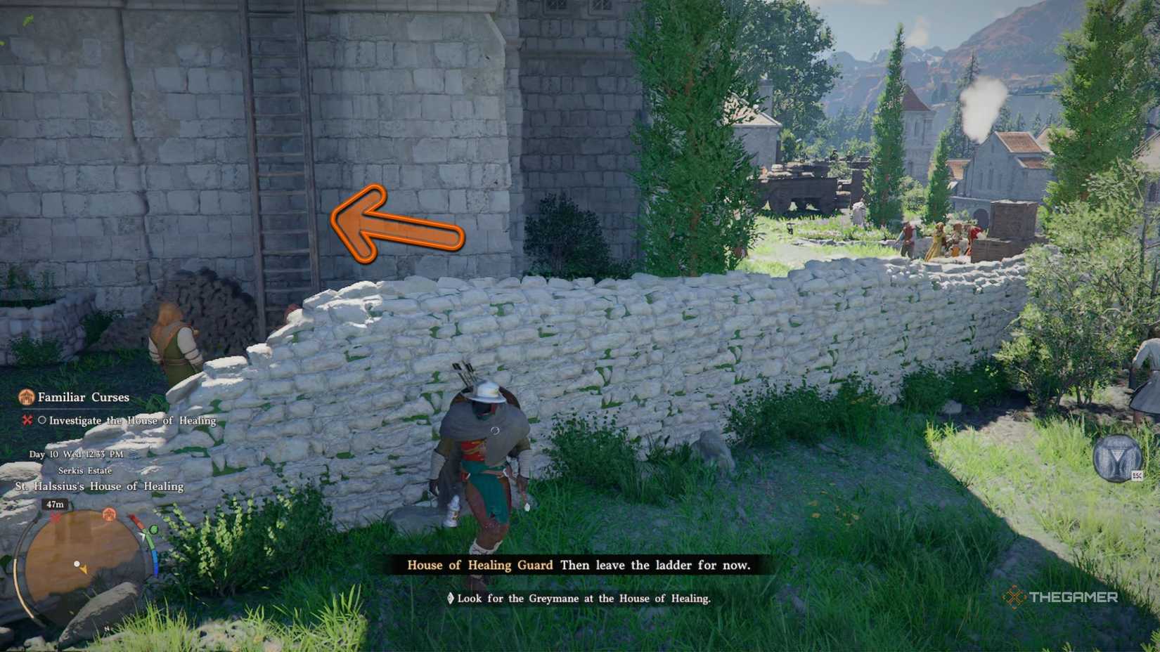 Crimson Desert ladder to enter the House of Healing.