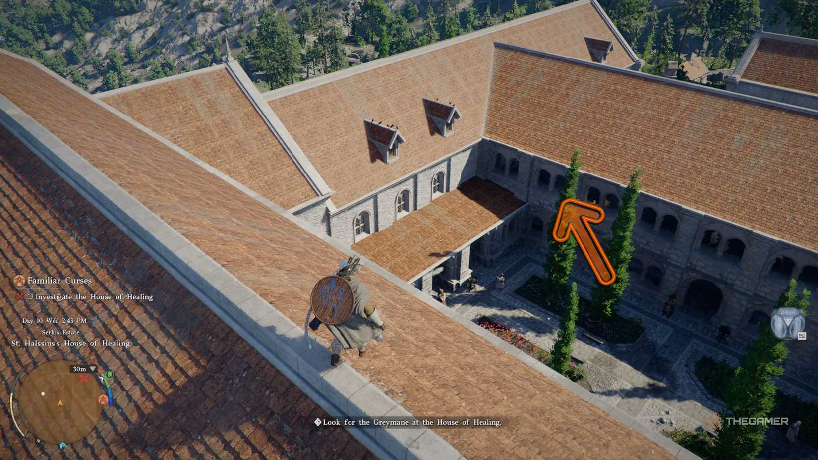 Crimson Desert window in the house of healing.